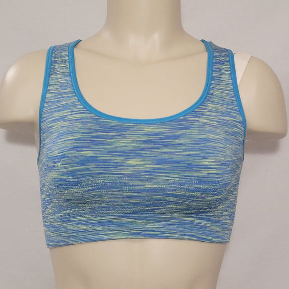 Hanes HC35 Wire Free Sports Bra MEDIUM Blue Green NEW WITH TAGS - Better Bath and Beauty
