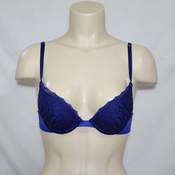 Lily of France 2131101 Soiree Extreme Ego Boost Tailored UW Bra 32A Deep Blu NWT - Better Bath and Beauty