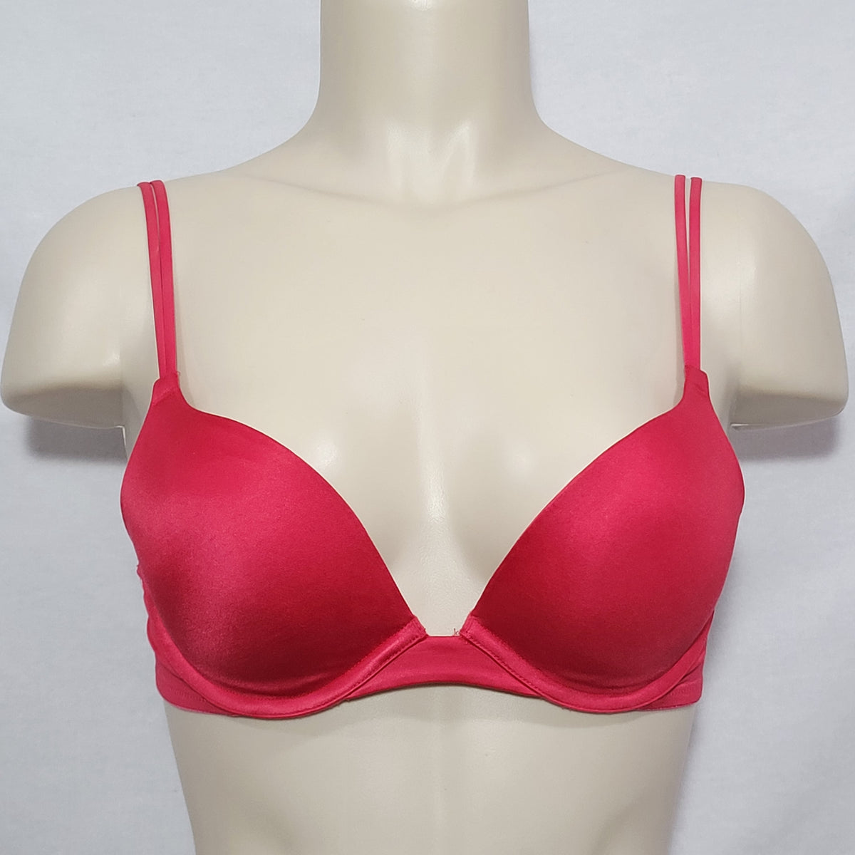 Maidenform 9699 9399 Push-Up Underwire Bra 34B Red Excellent Pre-owned  Conditio