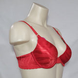 DISCONTINUED Maidenform 7122 One Fabulous Fit Jacquard Satin Underwire Bra 34C Red NWT - Better Bath and Beauty