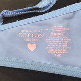 Victoria's Secret 94% Cotton LINED Demi Underwire Bra 34C Blue - Better Bath and Beauty