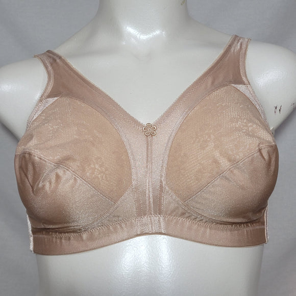 Exquisite Form 5100548 548 Fully Floral Lace Wire Free Bra 42B Nude NWOT - Better Bath and Beauty