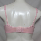 Cacique 93% Cotton Molded Cup Satin Trim Underwire Bra 38DD Pink - Better Bath and Beauty