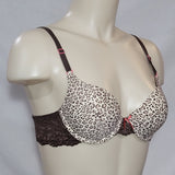DISCONTINUED Maidenform 7909 One Fabulous Fit Lace Trim T-Shirt UW Bra 34A Animal Print NWT - Better Bath and Beauty