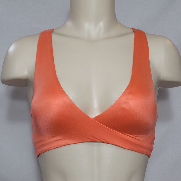 Gilligan O'Malley Lightly Lined Lace Back Wire Free Bralette SMALL Tangerine Orange NWT - Better Bath and Beauty