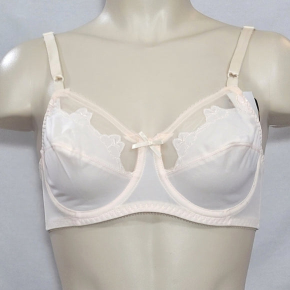 Bali 180 0180 Flower Underwire Bra 40B White NEW WITH TAGS - Better Bath and Beauty