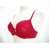 Calvin Klein QF1741 Seductive Comfort With Lace Full Coverage UW Bra 40B & QF1199 Seductive Comfort Thong LARGE Cranberry NWT - Better Bath and Beauty