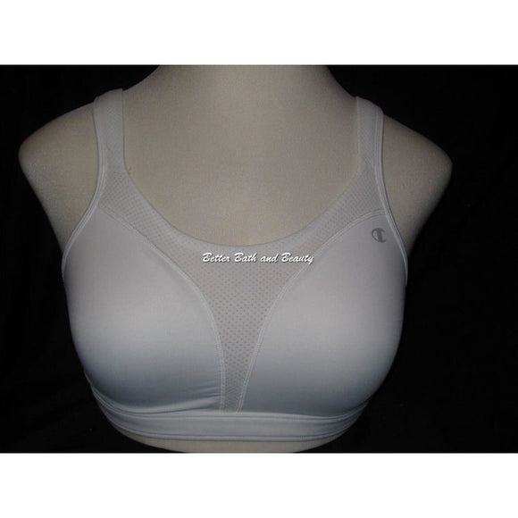 Champion 1602 Spot Comfort Full Support Wire Free Sports Bra 34D White NWT - Better Bath and Beauty