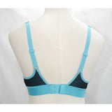Champion Mesh Overlay Wire Free Sports Bra With SmoothTec Band 36B Gray Aqua NWT - Better Bath and Beauty