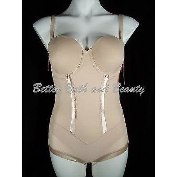 Flexees 1256 Easy Up Strapless Firm Control UW Bodybriefer Nude 36B Nude - Better Bath and Beauty