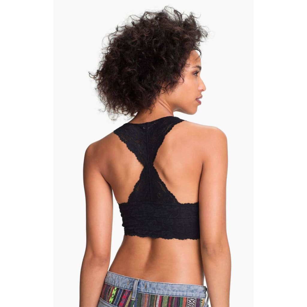 Free People Intimately Racerback Galloon Lace Bralette SMALL