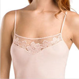 HANRO Rosalie Spaghetti Camisole SIZE SMALL Crystal Pink NWT - Better Bath and Beauty