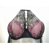 Jezebel 999859 Crave Plus Size Lace Halter Underwire Chemise & G-String Set 3X Pink Black - Better Bath and Beauty