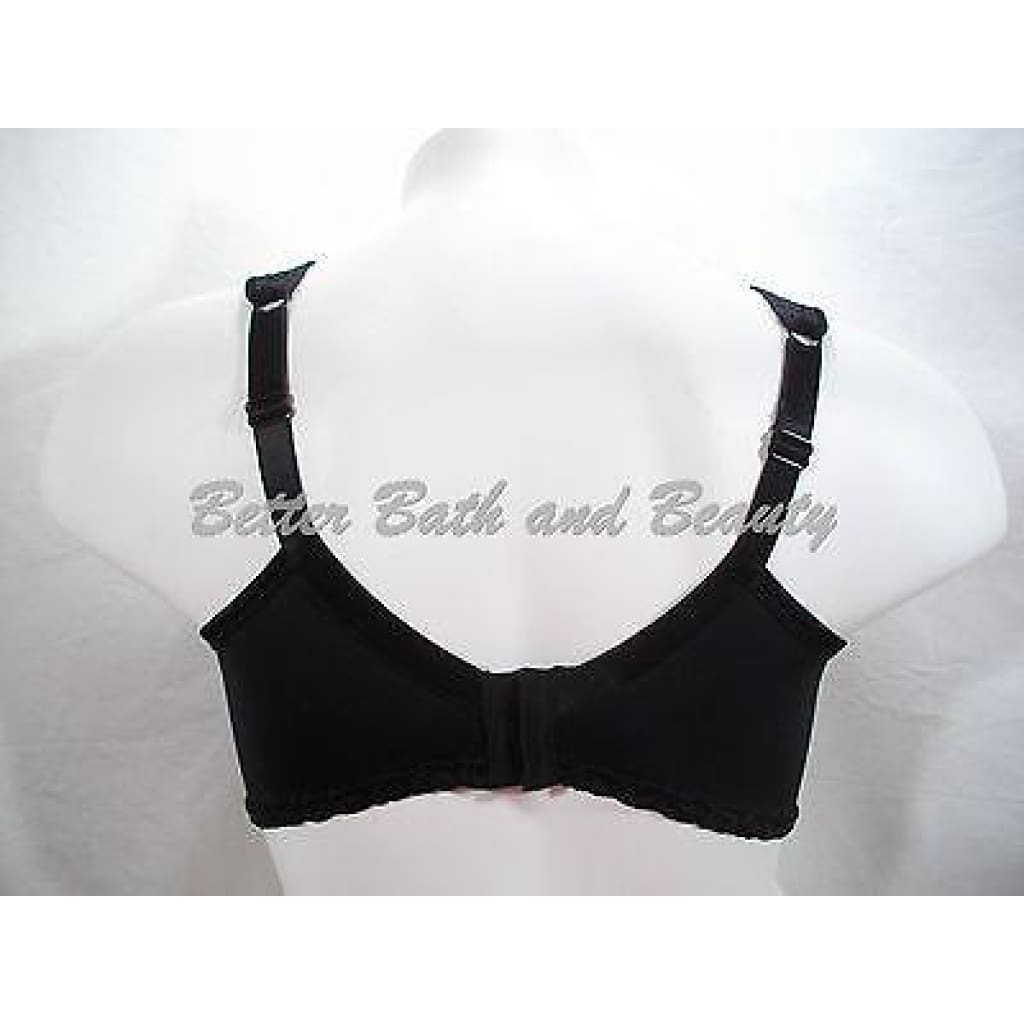 Timeless Comfort 54701 Lace Wire Free Bra 36C Black NWOT