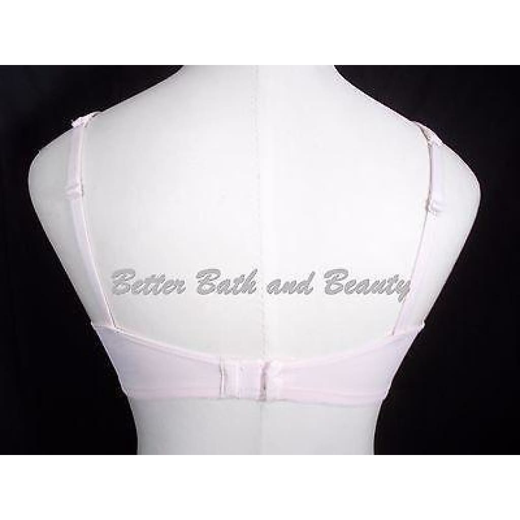 NWT - Cacique - Wire Free T-shirt Bra - 44C - White Pink - Lace Trim Straps