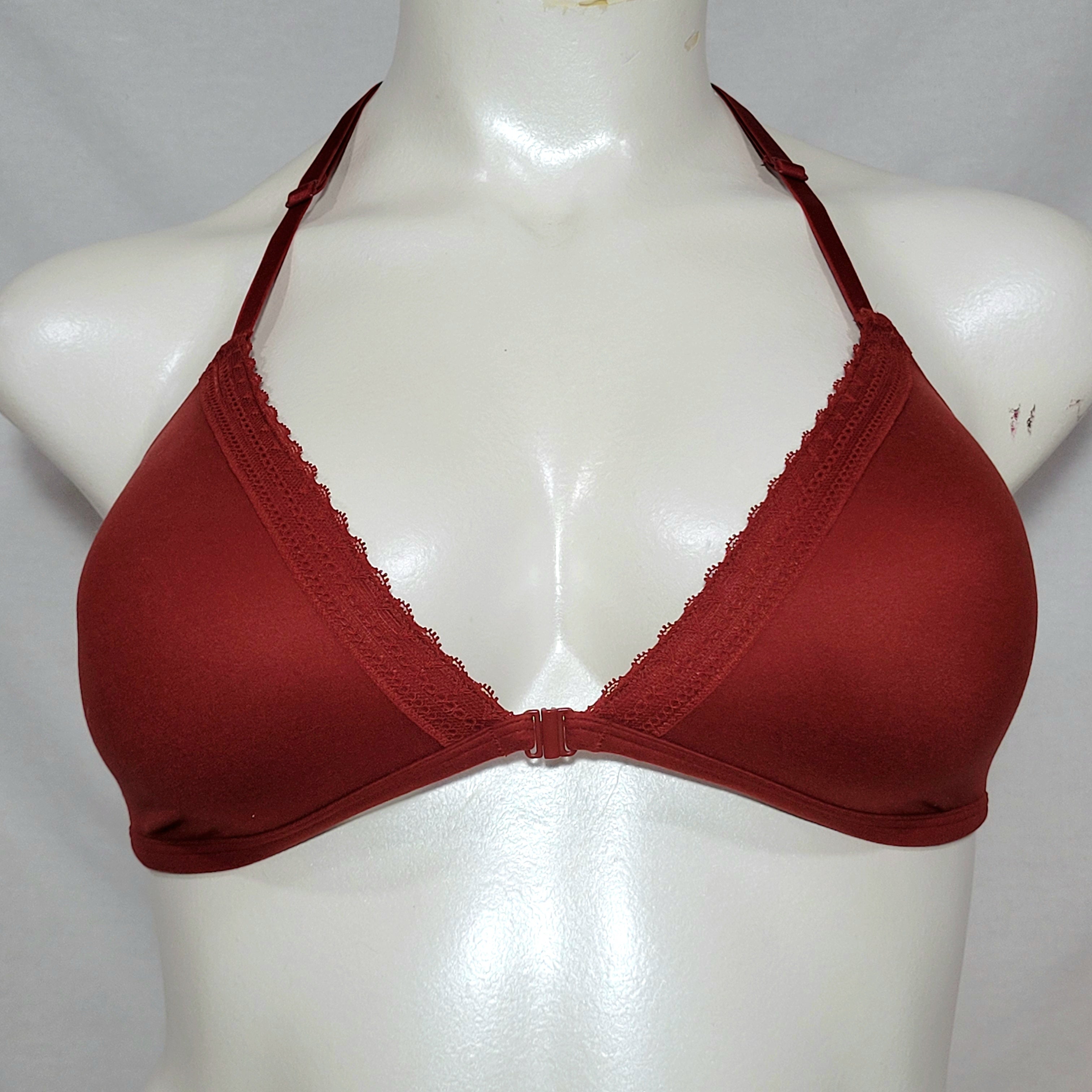 Xhilaration Front Close Lounge Wire Free Lace Trim Bra