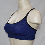 Champion N9688 Strappy Cami Wire Free Sports Bra X-SMALL Blue Crosshatch - Better Bath and Beauty