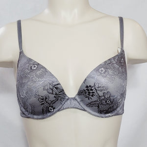 Maidenform 05103 5103 Self Expressions Custom Lift with Lace Underwire Bra 34D Gray - Better Bath and Beauty