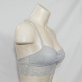 Joe Boxer Juniors' Lace Wire Free Racerback Bralette Size SMALL Gray NWT - Better Bath and Beauty