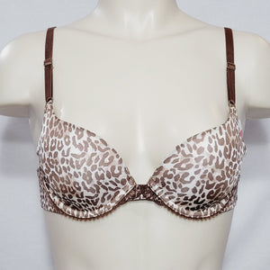 Lily of France 2131728 Gel Touch Tailored Average Demi Push-Up UW Bra 34A Animal - Better Bath and Beauty
