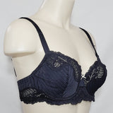 Paramour by Felina 115353 Stripe Delight Full Figure Underwire Bra 34D Black NWT - Better Bath and Beauty