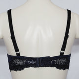 Paramour by Felina 115353 Stripe Delight Full Figure Underwire Bra 38D Black NWT - Better Bath and Beauty