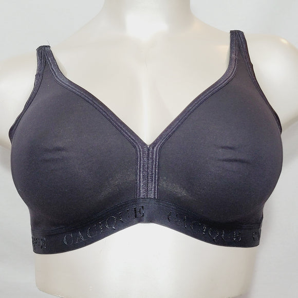 Cacique Sensual Wire Free Cotton Soft Cup Logo Band Bra 40C Black  New withOUT Tags - Better Bath and Beauty