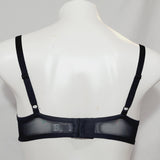 Lilyette 871 Tailored Push Up with Embroidered Wing Underwire Bra 40C Black - Better Bath and Beauty