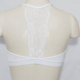 Honeydew Allie Cotton Lace Racerback Bralette SMALL White NWT - Better Bath and Beauty