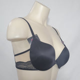 Maidenform DM9900 Center of Attention Satin and Lace Demi UW Bra 34C Black NWT - Better Bath and Beauty