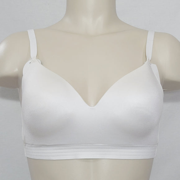 Hanes Ultimate No Dig Support with Lift Wireless Seamless Bra DHHU41 SMALL WHITE NWT - Better Bath and Beauty