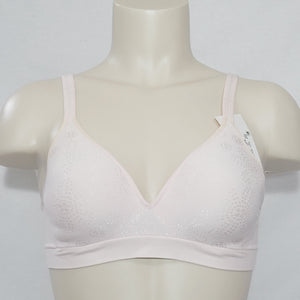 Hanes G260 HU08 HP08 Wire Free Soft Cup Bra SMALL Silken Pink Floral NWT - Better Bath and Beauty