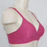 Hanes G260 HC80 Barely There 4546 BT54 Wire Free Soft Cup Bra MEDIUM Cherry Flor - Better Bath and Beauty