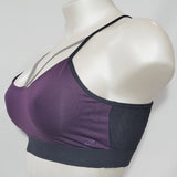 Champion N9537 Strappy Vented Wire Free Racerback Sports Bra Size XL Purple - Better Bath and Beauty