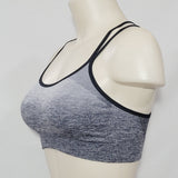 Champion C9 N9620 Strappy Back Wire Free Sports Bra XS X-SMALL Gray & Black NWT - Better Bath and Beauty