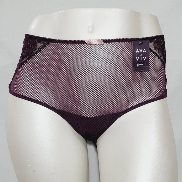 Ava & Viv Plus Size Semi Sheer Lace Hipster 4X Embassy Purple - Better Bath and Beauty