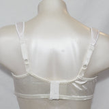 Just My Size 1105 Gel Cushion Jacquard Satin Strap Wire Free Bra 50D White - Better Bath and Beauty