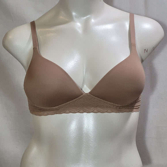 Warner's RO5691 Simply Perfect Supersoft Lace Wirefree Bra 36A Toasted Almond - Better Bath and Beauty
