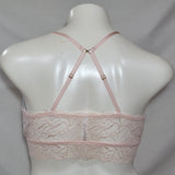 Gilligan & O'Malley Floral Lace Bralette Bra Size XS X-SMALL Crystal Pink NWT - Better Bath and Beauty