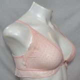Xhiliration Flocked Dot Ruffle Wire Free Lace Bralette X-SMALL DayDream Pink NWT - Better Bath and Beauty