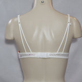 Xhilaration Women's Geo Mesh Strappy Back T-Shirt Convertible Underwire Bra 32AA White - Better Bath and Beauty