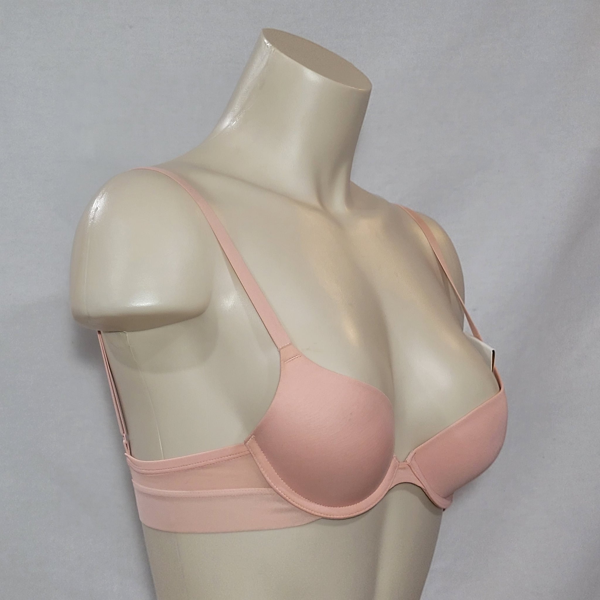 DKNY light weight bra / bras 32DD, 32 double D, pink, baby pink, t-back,  t-shirt
