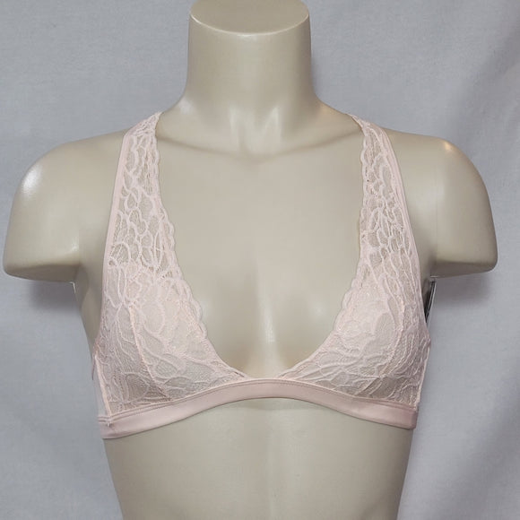 Xhilaration Deep Plunge Wire Free Lace Bralette XS X-SMALL Feather Peach NWT - Better Bath and Beauty