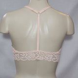 Xhilaration High Neck T-Back Lace Bra Bralette LARGE Feather Peach NWT - Better Bath and Beauty