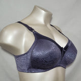 Bali 3372 Double Support Spa Closure Wire Free Bra 38C Private Jet Gray NWT - Better Bath and Beauty