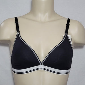 Hanes HC47 Cotton Stretch Wire Free T-Shirt Bra 34A Black & White NWT - Better Bath and Beauty