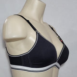 Hanes HC47 Cotton Stretch Wire Free T-Shirt Bra 34A Black & White NWT - Better Bath and Beauty
