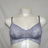 Gilligan & O'Malley Sheer Floral Lace Bralette Bra Size SMALL Misty Blue NWT - Better Bath and Beauty