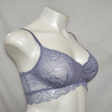 Gilligan & O'Malley Sheer Floral Lace Bralette Bra Size SMALL Misty Blue NWT - Better Bath and Beauty