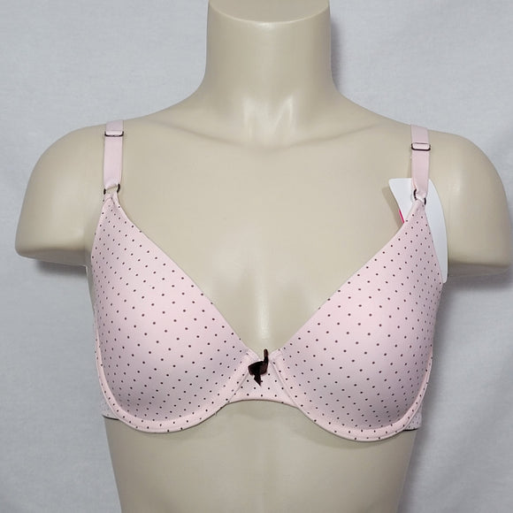 Maidenform 7959 One Fabulous Fit Demi UW Bra 38C Pink with Dots NWT - Better Bath and Beauty